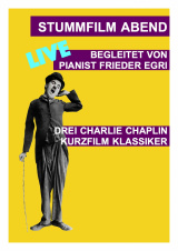 Filmplakat Stummfilm Abend Charlie Chaplin